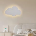 Lampada da parete minimalista a forma di nuvola per la cameretta di un bambino — vista principale