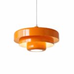Lampada a sospensione in alluminio in stile scandinavo — vista posteriore