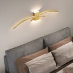 Lampada da parete per interni a LED, con un design moderno e minimalista ad arco — vista principale