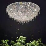 Lampadario a globo LED fiammeggiante — vista d'insieme
