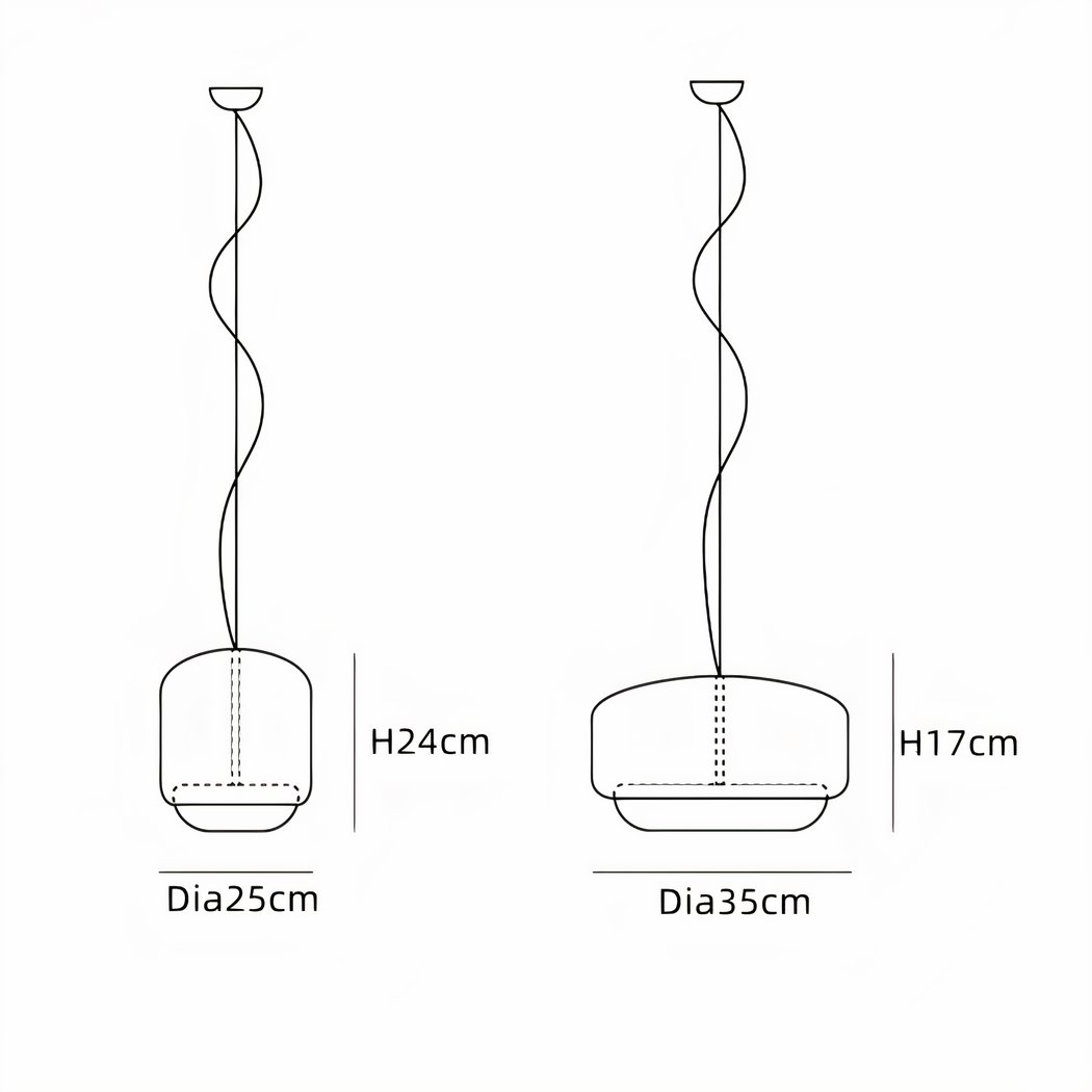 Lampadario Con 3 Luci LED In Vetro • Illuminazione Italia - Foto 4