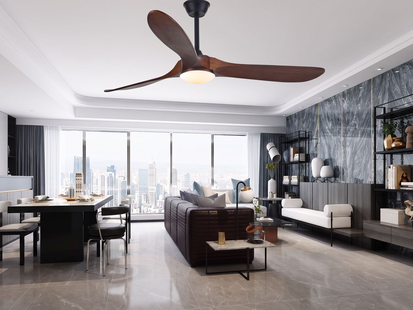 Ventilatore da soffitto industriale vintage in legno con luce, Durata e manutenzione