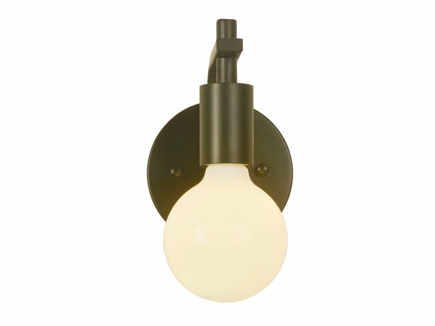 Lampada da parete nera in stile minimalista e vintage, dettaglio