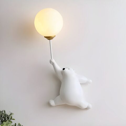 Applique con palla e orsetto bianco