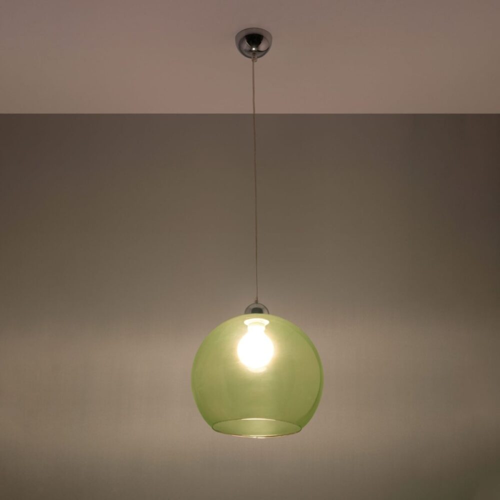 Sospensione a globo in vetro design in più colori