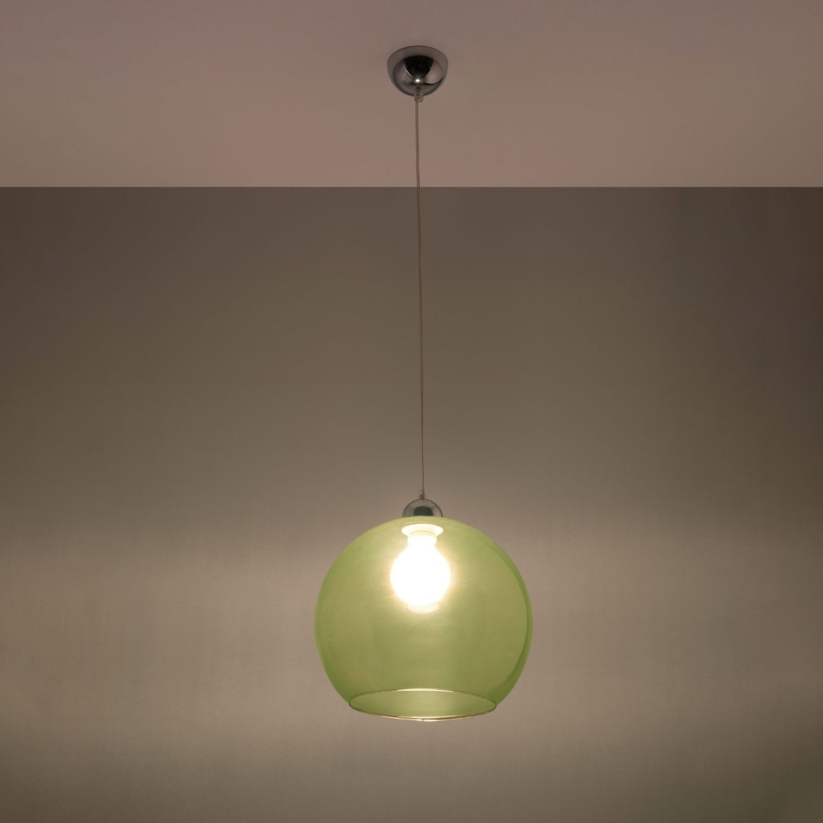 Sospensione a globo in vetro design in più colori