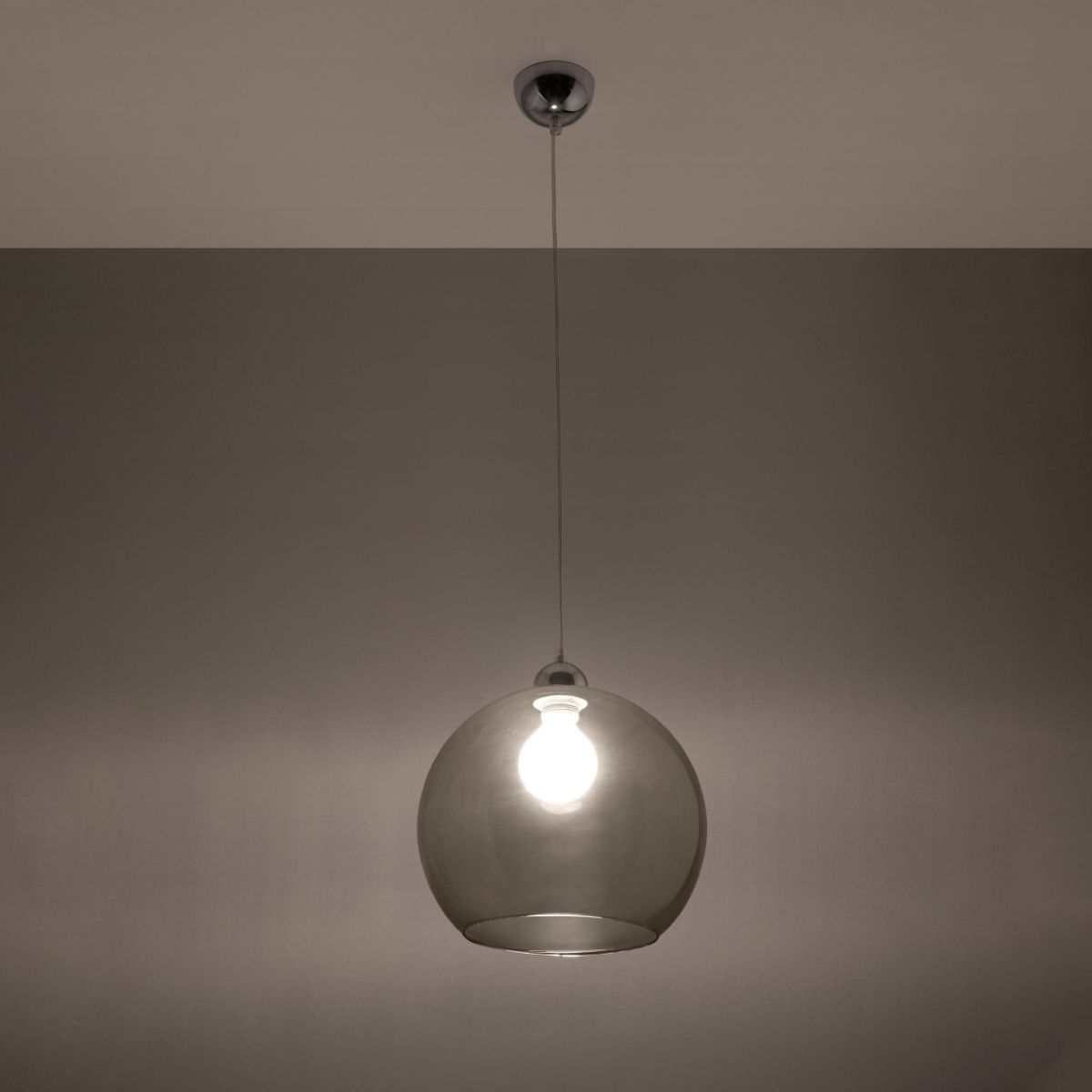 Sospensione a globo in vetro design in più colori