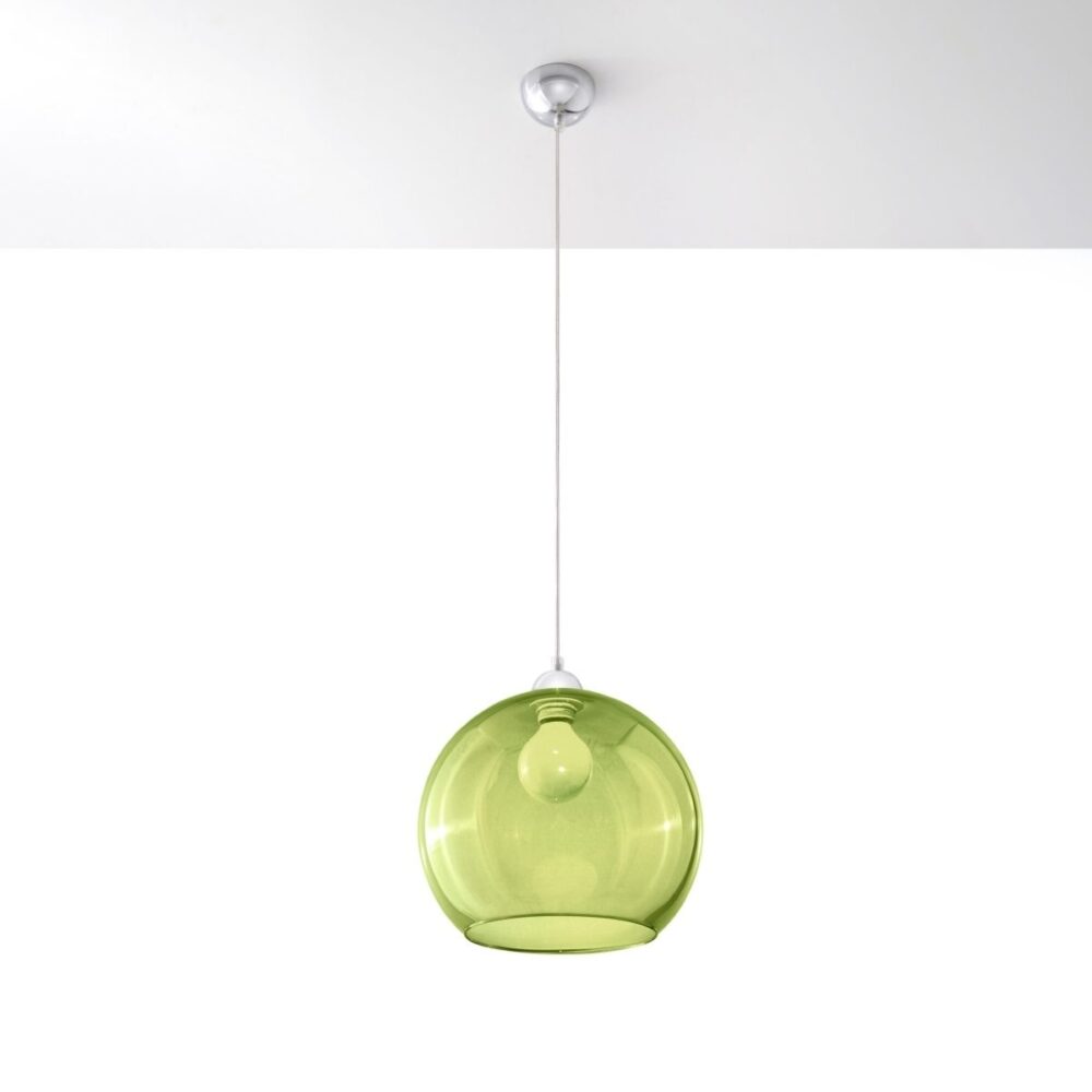 Sospensione a globo in vetro design in più colori