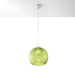 Sospensione a globo in vetro design in più colori