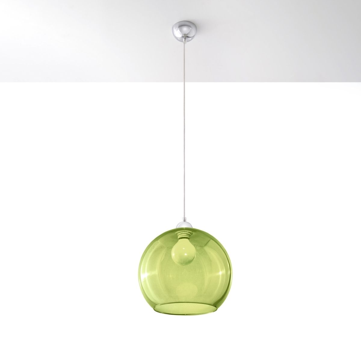 Sospensione a globo in vetro design in più colori