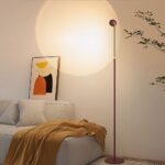 Lampada da terra proiezione tramonto design minimalista