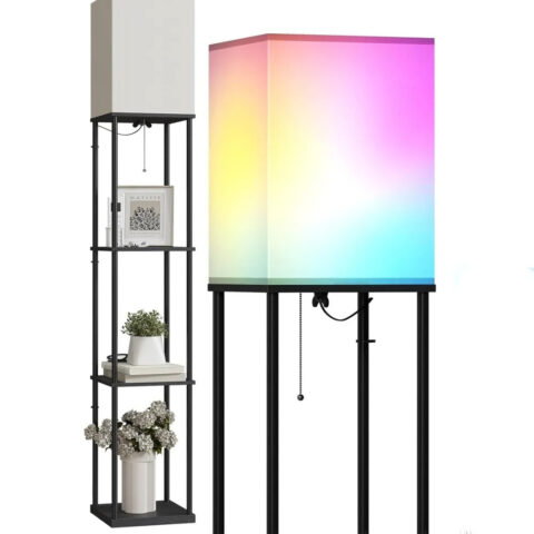 Lampada da terra LED intelligente angolo interno connessa elegante
