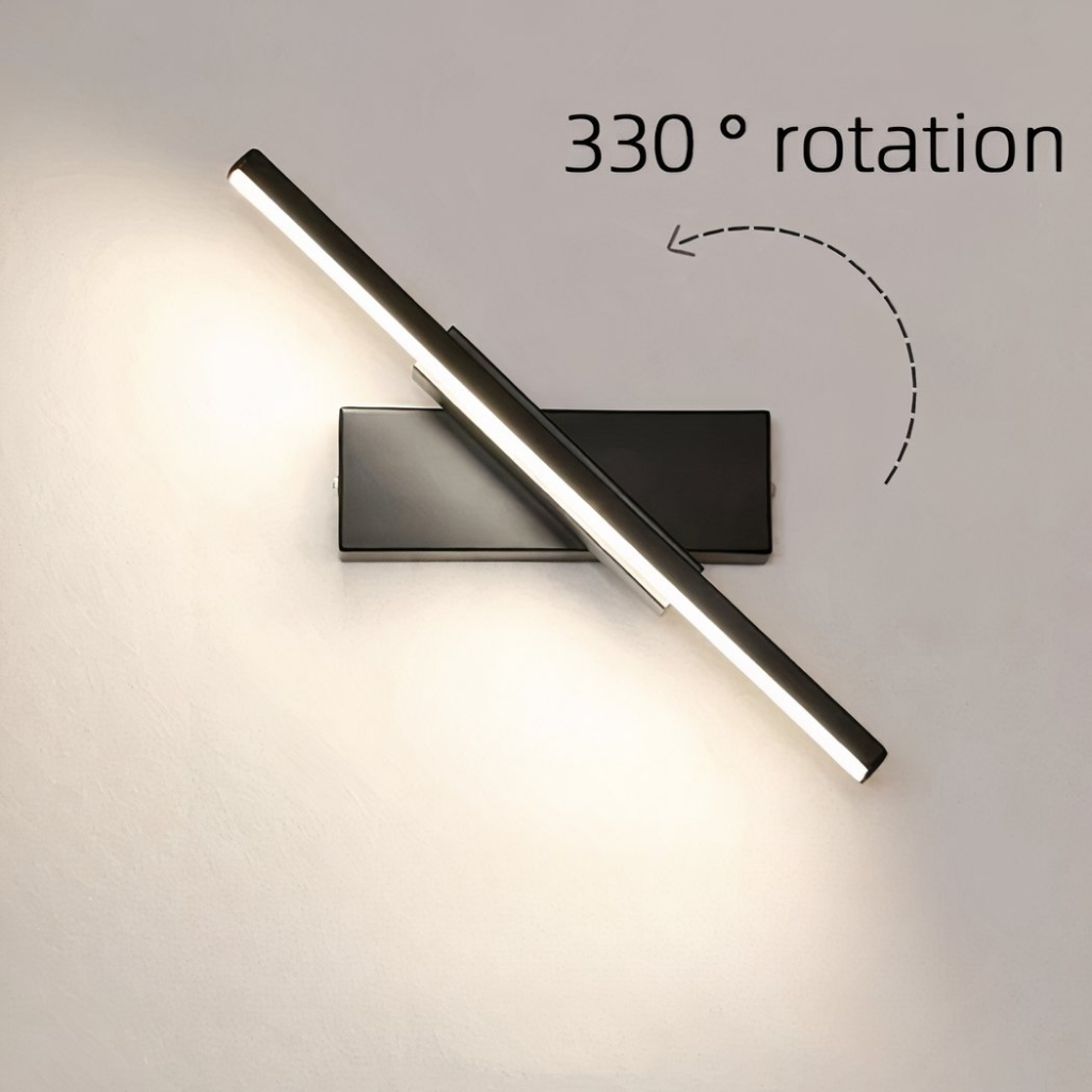 Applique LED orientabile con indicazione di rotazione a 330 gradi